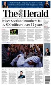 The Herald front page for 21 May 2025