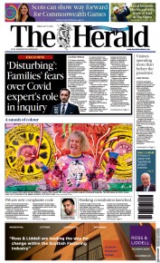 The Herald (UK) Newspaper Front Page for 21 July 2023