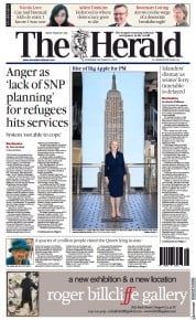 The Herald front page for 21 September 2022