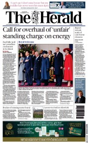 The Herald front page for 22 November 2023