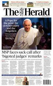 The Herald front page for 22 April 2025