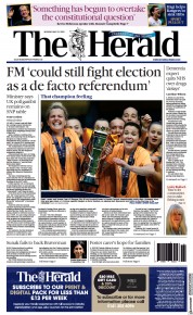 The Herald front page for 22 May 2023