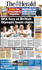  () Newspaper Front Page for 22 June 2011