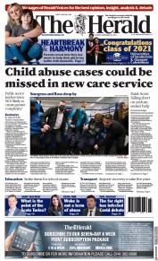 The Herald (UK) Newspaper Front Page for 23 November 2021