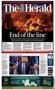 The Herald front page for 23 November 2023