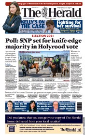 The Herald (UK) Newspaper Front Page for 23 March 2021