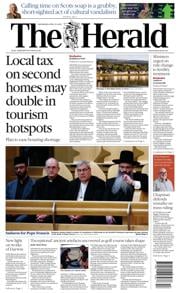 The Herald front page for 23 April 2025