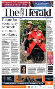 The Herald front page for 23 May 2023