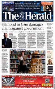 The Herald front page for 24 November 2023