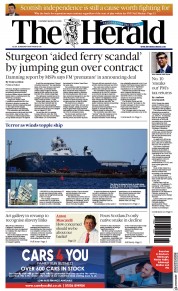 The Herald front page for 24 March 2023