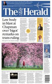 The Herald front page for 24 April 2025
