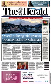 The Herald front page for 24 May 2023