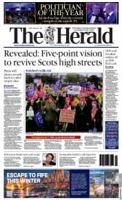 The Herald front page for 25 November 2022