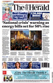 The Herald (UK) Newspaper Front Page for 25 December 2021
