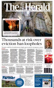 The Herald (UK) Newspaper Front Page for 25 January 2023