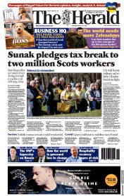 The Herald (UK) Newspaper Front Page for 25 March 2022