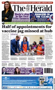 The Herald (UK) Newspaper Front Page for 25 May 2021