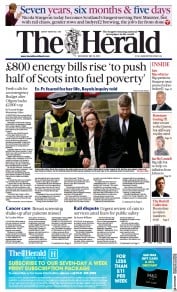The Herald (UK) Newspaper Front Page for 25 May 2022