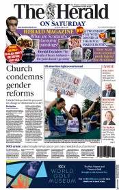 The Herald front page for 25 June 2022