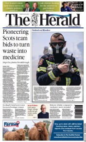 The Herald (UK) Newspaper Front Page for 25 July 2023