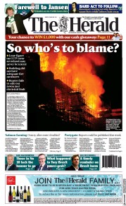 The Herald front page for 26 January 2022