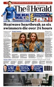 The Herald (UK) Newspaper Front Page for 26 July 2021
