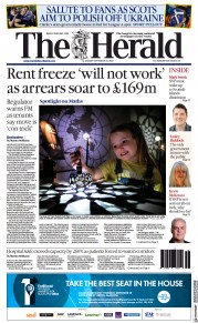 The Herald (UK) Newspaper Front Page for 26 September 2022