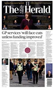 The Herald front page for 27 March 2025