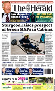 The Herald (UK) Newspaper Front Page for 27 May 2021