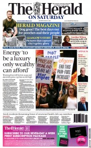 The Herald (UK) Newspaper Front Page for 27 August 2022