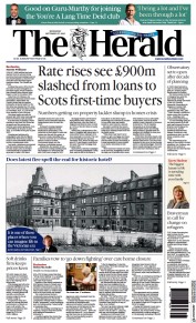 The Herald front page for 27 September 2023