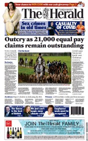 The Herald (UK) Newspaper Front Page for 28 December 2021