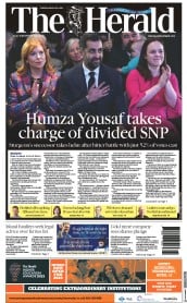 The Herald (UK) Newspaper Front Page for 28 March 2023