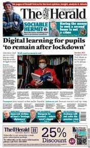 The Herald (UK) Newspaper Front Page for 28 April 2021