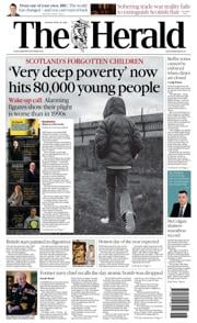 The Herald front page for 28 April 2025