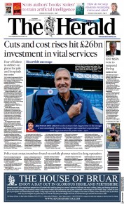 The Herald front page for 28 September 2023