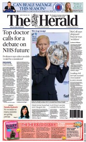 The Herald (UK) Newspaper Front Page for 29 November 2022