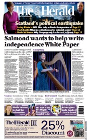 The Herald (UK) Newspaper Front Page for 29 March 2021