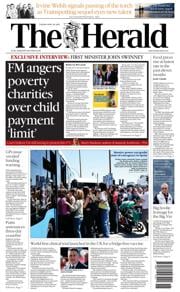 The Herald front page for 29 April 2025