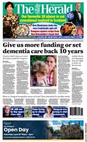 The Herald (UK) Newspaper Front Page for 29 May 2021