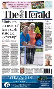 The Herald front page for 29 May 2023