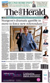 The Herald front page for 29 June 2022
