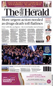 The Herald front page for 29 July 2022