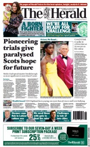 The Herald (UK) Newspaper Front Page for 29 September 2021