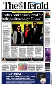 The Herald (UK) Newspaper Front Page for 2 March 2023