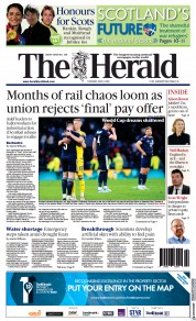 The Herald (UK) Newspaper Front Page for 2 June 2022