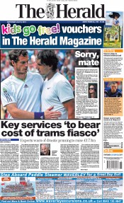  () Newspaper Front Page for 2 July 2011