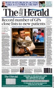 The Herald (UK) Newspaper Front Page for 30 January 2023