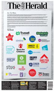 The Herald front page for 30 April 2025