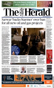 The Herald (UK) Newspaper Front Page for 30 May 2023